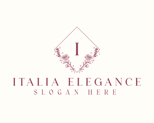 Elegant Flower Boutique logo design