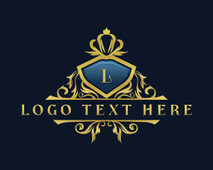 High End - Ornament Royalty Crown logo design