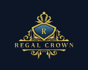 Ornament Royalty Crown logo design