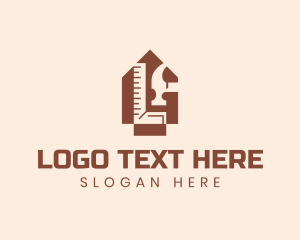 Ruler - Home Construction Tools logo design