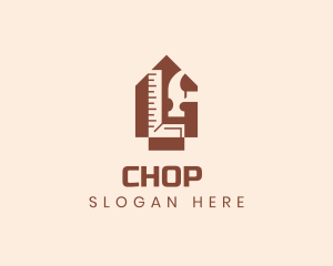 Cabin - Home Construction Tools logo design