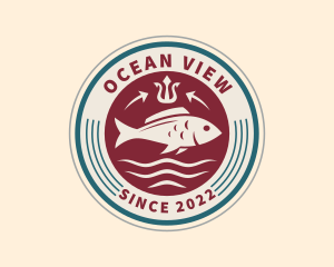 Ocean Fish Restaurant logo design