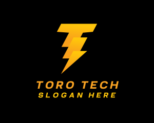 Electrical Thunderbolt Power logo design