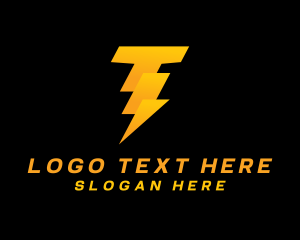 Electron - Electrical Thunderbolt Power logo design