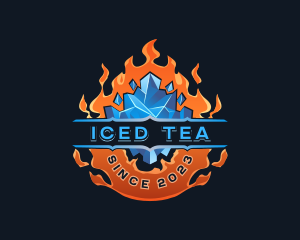 Fire Ice Temperature logo design