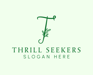 Natural Elegant Letter T logo design