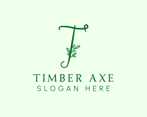 Natural Elegant Letter T logo design