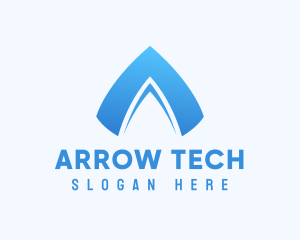 Arrow Business Letter A logo design