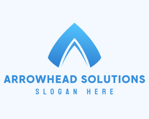 Arrow Business Letter A logo design