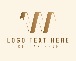 Elegant Ribbon Spring Logo