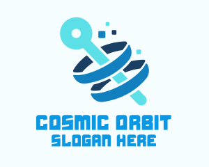 Orbit - Blue Technology Orbit logo design