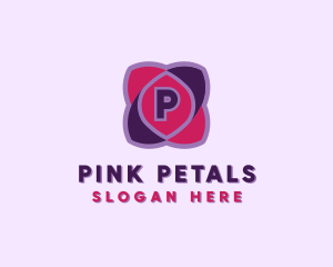 Botanical Flower Petals logo design