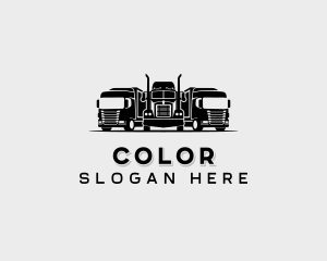 Flatbed - Cargo Mover Truck logo design
