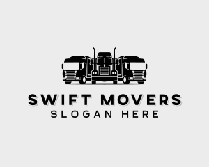 Mover - Cargo Mover Truck logo design