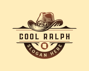 Western Cowboy Hat  Logo