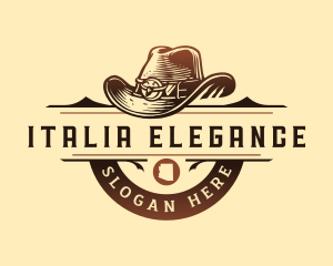 Western Cowboy Hat  Logo