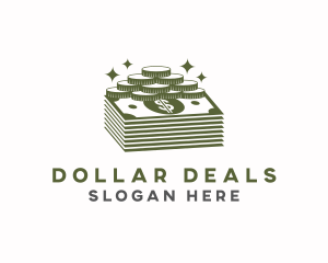 Dollar - Cash Dollar Coin logo design