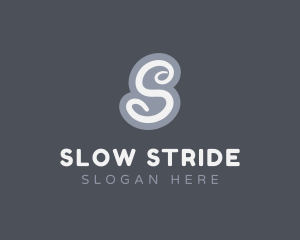 Funky Cursive Letter S logo design