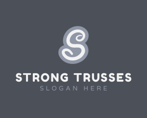 Funky Cursive Letter S logo design