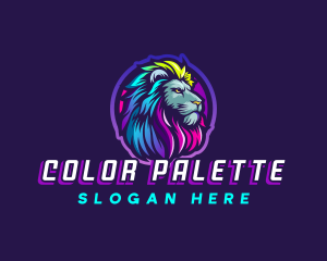 Colorful Lion Pride logo design