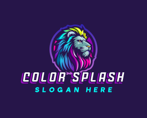 Colorful Lion Pride logo design