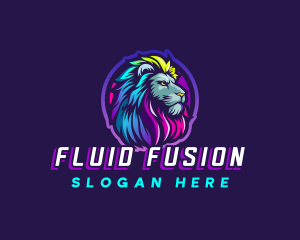 Colorful Lion Pride logo design