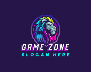 Colorful Lion Pride logo design