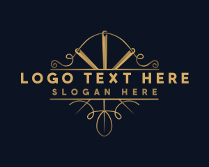 Knitting - Luxury Needle Craft logo design