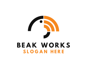 Signal Toucan Beak logo design