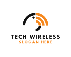 Wireless - Signal Toucan Beak logo design