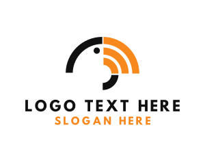 Mobile Service - Signal Toucan Beak logo design