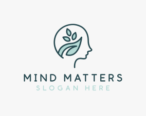 Psychologist - Leaf Brain Psychiatrist logo design