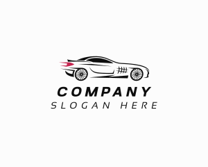 Racer - Fast Sports Car Transport logo design