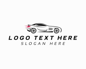 Automotive - Fast Sports Car Transport logo design