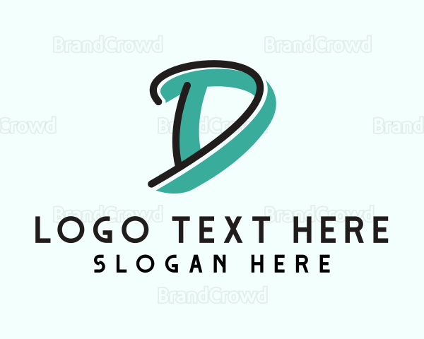 Graffiti Letter D Logo