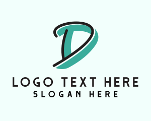 Music Label - Graffiti Letter D logo design
