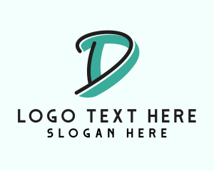 Teenager - Graffiti Letter D logo design