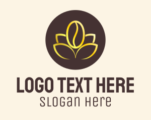 Gold - Golden Coffee Bean logo design