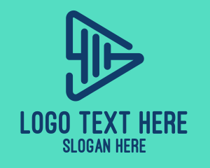 Symbol - Modern Play Outline logo design