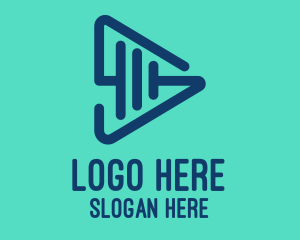 Download - Modern Play Outline logo design