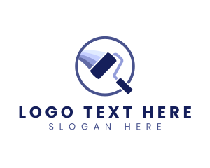Contractor - Paint Roller Tool logo design
