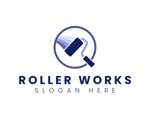 Roller - Paint Roller Tool logo design