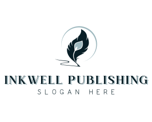 Publishing - Author Publisher Feather logo design