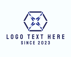 Painting - Multimedia Hexagon Design logo design
