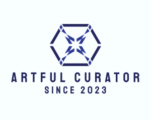 Multimedia Hexagon Design  logo design