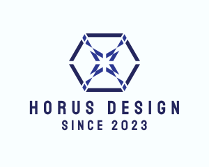 Multimedia Hexagon Design  logo design