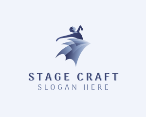 Theatre - Woman Theatre Performer logo design