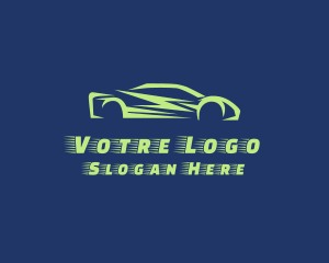 Fast Race Car Vehicle Logo