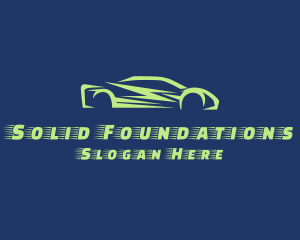 Road Trip - Fast Race Car Vehicle logo design