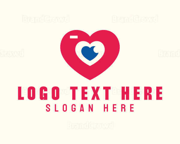 Camera Photographer Heart Logo
